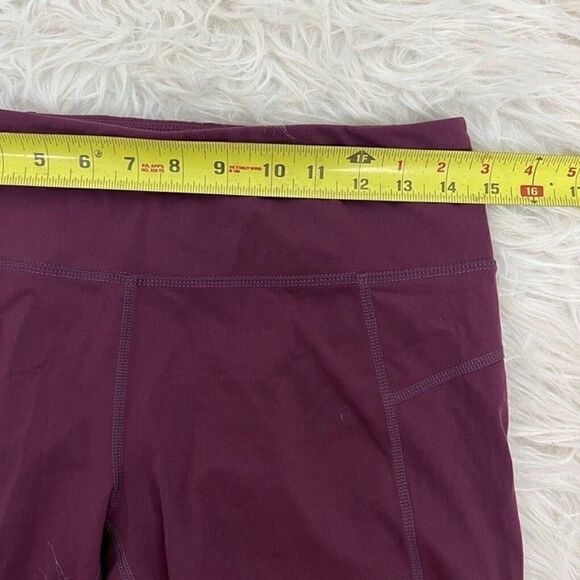 Sweaty Betty Womens Power 7/8 Mesh Workout Cropped Leggings Red Maroon Medium - Picture 12 of 12